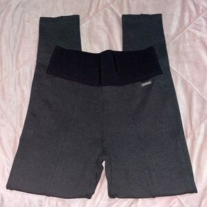 Calvin Klein Gray Pleated Leggings